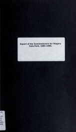 Niagara Parks Commission annual report, 1886_cover