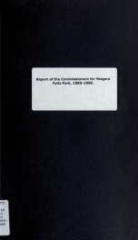 Niagara Parks Commission annual report, 1885_cover