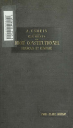 Éléments de droit constitutionnel français et comparé 01_cover