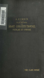 Éléments de droit constitutionnel français et comparé 02_cover