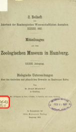 Jahrbuch der hamburgischen Wissenschaftlichen Anstalten jahrg. 33, beiheft 2 (1915)_cover