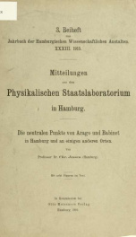 Jahrbuch der hamburgischen Wissenschaftlichen Anstalten jahrg. 33, beiheft 3 (1915)_cover