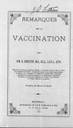 Remarques sur la vaccination [microforme]_cover