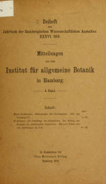 Jahrbuch der hamburgischen Wissenschaftlichen Anstalten jahrg. 36, beiheft 3 (1918)_cover