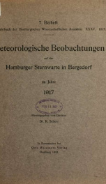 Jahrbuch der hamburgischen Wissenschaftlichen Anstalten jahrg. 35, beiheft 7 (1917)_cover