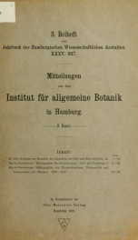 Jahrbuch der hamburgischen Wissenschaftlichen Anstalten jahrg. 35, beiheft 3 (1917)_cover