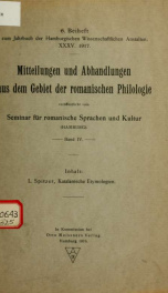 Jahrbuch der hamburgischen Wissenschaftlichen Anstalten jahrg. 35, beiheft 6 (1917)_cover