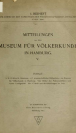 Jahrbuch der hamburgischen Wissenschaftlichen Anstalten jahrg. 34, beiheft 5 (1916)_cover