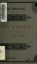 ípy a paprsky : básn Adolfa Heyduka_cover