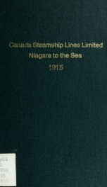 Niagara to the sea 1915_cover