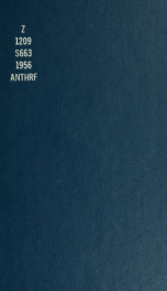 List of publications of the Bureau of American Ethnology : with index to authors and titles, revised to June 30, 1956_cover