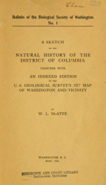Bulletin of the Biological Society of Washington no. 1 (1918)_cover