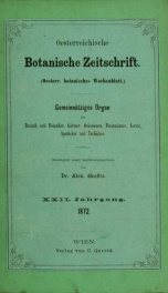 Oesterreichische botanische Zeitschrift v.22 1872_cover