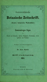 Oesterreichische botanische Zeitschrift v.14 1864_cover