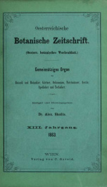 Oesterreichische botanische Zeitschrift v.13 1863_cover