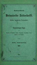 Oesterreichische botanische Zeitschrift v.12 1862_cover