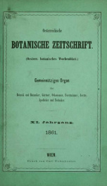 Oesterreichische botanische Zeitschrift v.11 1861_cover