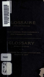 Glossaire, anglais-français, des termes et locutions electrotechniques les plus usités_cover