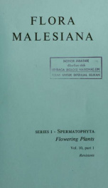 Flora Malesiana v.10 pt.1_cover