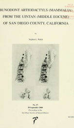 Proceedings of the San Diego Society of Natural History no.37 (2000)_cover