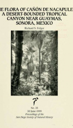 Proceedings of the San Diego Society of Natural History no.35 (1999)_cover