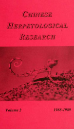 Chinese herpetological research v.2 (1988-1989)_cover
