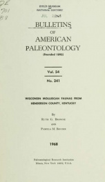 Bulletins of American paleontology v. 54 no. 241 (1968)_cover