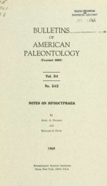 Bulletins of American paleontology v. 54 no. 242 (1968)_cover