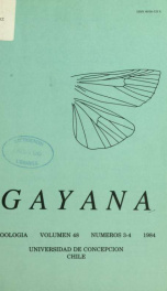 Gayana v. 48 no. 3-4 1984_cover