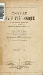 Nouvelle revue théologique 13_cover