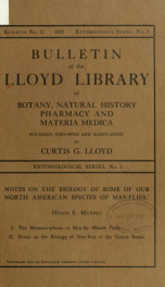 Bulletin of the Lloyd Library of Botany, Pharmacy and Materia Medica no. 22 1922_cover