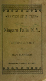 Sketch of a trip to Niagara Falls, N.Y. and Toronto, Ont._cover