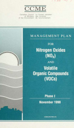 Management plan for nitrogen oxides (NOx) and volatile organic compounds (VOCs) Phase 1_cover