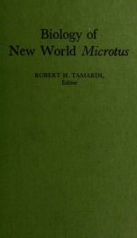 Biology of New World Microtus_cover