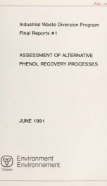 Assessment of alternative phenol recovery processes_cover