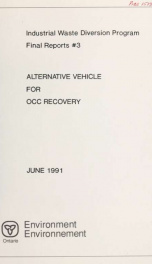 Alternative vehicle for OCC recovery_cover