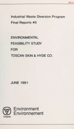 Environmental feasibility study for Toscan Skin & Hyde Co. : report_cover