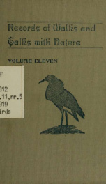 Records of walks and talks with nature v. 11 no. 5 Jan. 1919_cover