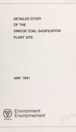 Detailed study of the Simcoe coal gasification plant site_cover