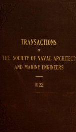 Transactions - The Society of Naval Architects and Marine Engineers v. 30 (1922)_cover