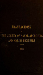 Transactions - The Society of Naval Architects and Marine Engineers v. 26 (1918)_cover