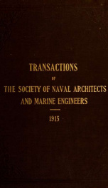 Transactions - The Society of Naval Architects and Marine Engineers v. 23 (1915)_cover