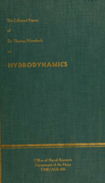 The collected papers of Sir Thomas Havelock on hydrodynamics_cover