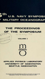 U.S. Navy Symposium on Military Oceanography : Proceedings 6th (1969)_cover