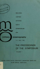 U.S. Navy Symposium on Military Oceanography : Proceedings 2nd (1965)_cover