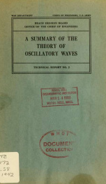 A summary of the theory of oscillatory waves_cover