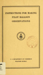Instructions for making pilot balloon observations_cover