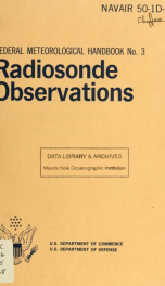 Radiosonde observations : effective January 1, 1969_cover