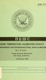 NUWC temperature calibration facility : recent improvements and interorganizational cross-calibration results_cover