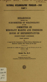 Hearings before the Subcommittee on Oceanography of the Committee on Merchant Marine and Fisheries, House of Representatives pt.1 (1960)_cover